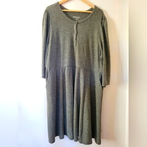 Torrid dress sage green w/black speckles SIZE 3